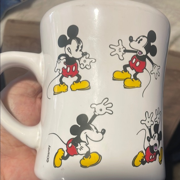 Disney Mickey Mouse Mug (2 small dots inside) GUC - Picture 3 of 7